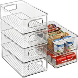 Kit 6 Organizador Multiuso Modular Geladeira, Armário, Despensa e Lavanderia