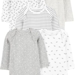 Body Pacote com 5 Bodies Manga Comprida Unisex - Simple Joys by Carter's