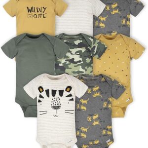 Kit 8 Bodies de Manga Curta para Bebês Meninos – Gerber