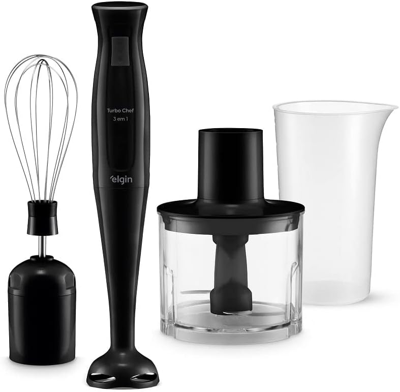 Mixer Vertical Elgin Turbo Chef 3 em 1 200W Preto - 110V