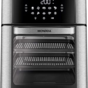 Fritadeira Air Fryer Forno Oven Mondial 12L 2000W Preto/Inox - 110V (AFON-12L-BI)ES