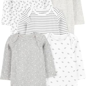 Body Pacote com 5 Bodies Manga Comprida Unisex - Simple Joys by Carter's