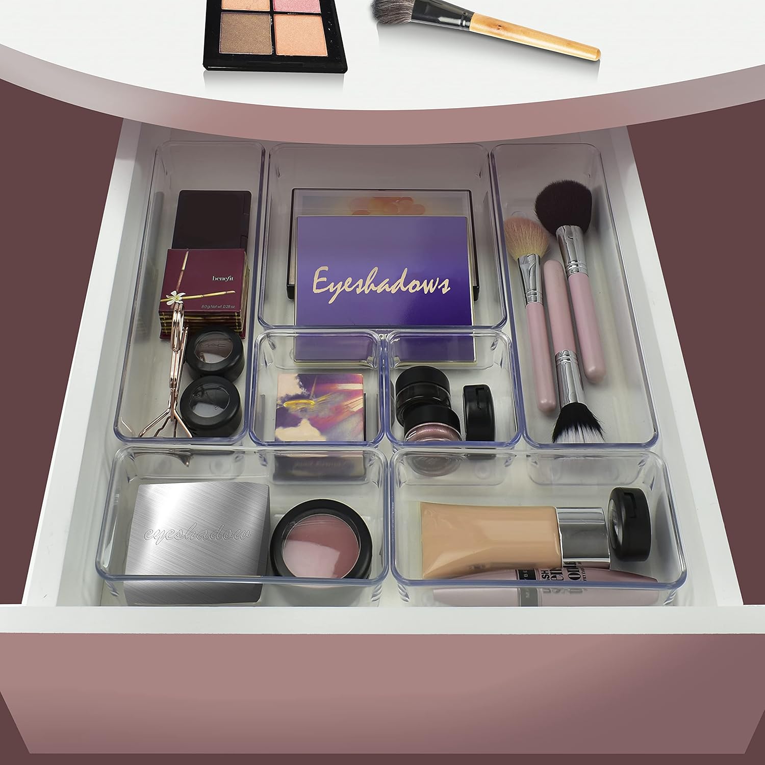 Acrimet Organizador Modular de Gavetas Transparente - Kit com 7 Potes - Imagem 4