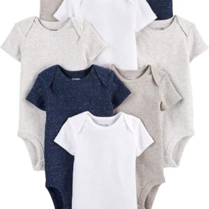 Body Pacote com 8 Bodies Manga Curta Unisex - Simple Joys by Carter's