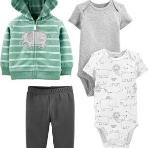 Enxoval Conjunto 4 Peças Jaqueta, Calça e Bodies - Simple Joys by Carter's