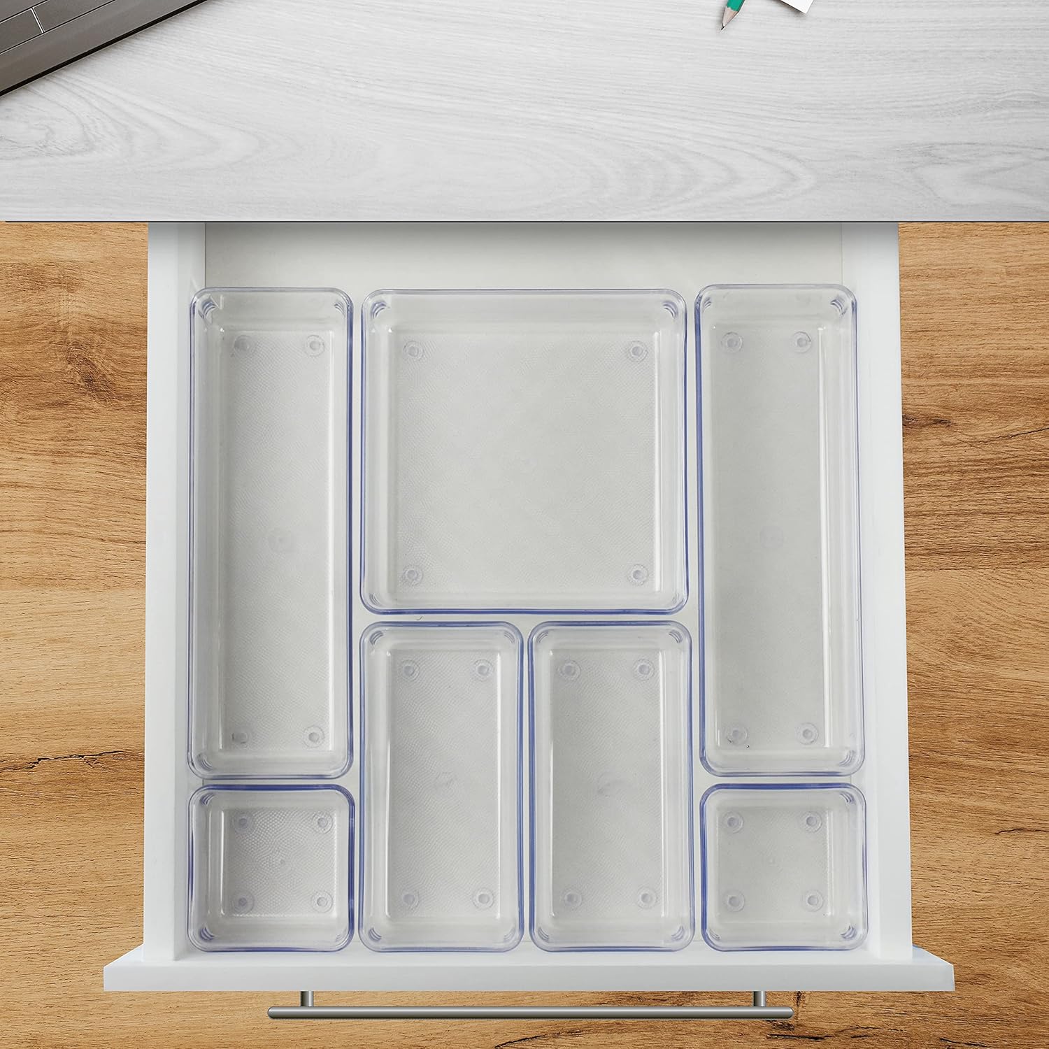 Acrimet Organizador Modular de Gavetas Transparente - Kit com 7 Potes - Imagem 6