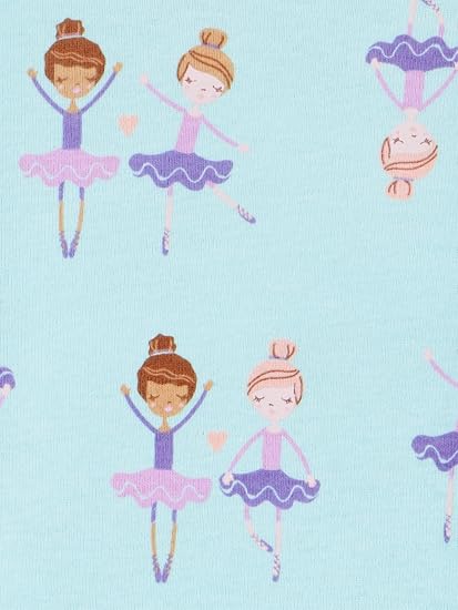 Kit 3 Pijamas de Algodão com Pé Ajuste Confortável – Simple Joys by Carter's - Imagem 5