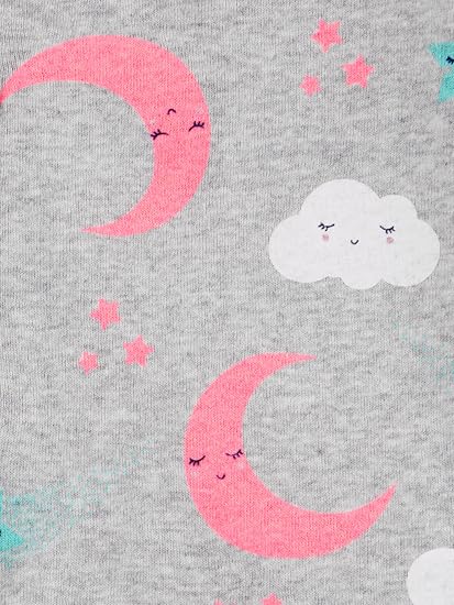 Kit 3 Pijamas de Algodão com Pé Ajuste Confortável – Simple Joys by Carter's - Imagem 3