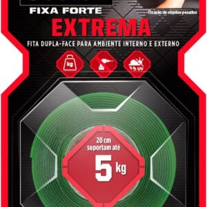 Fita Dupla Face Scotch Fixa Forte Fixação Extrema 3M 24mm x 2m