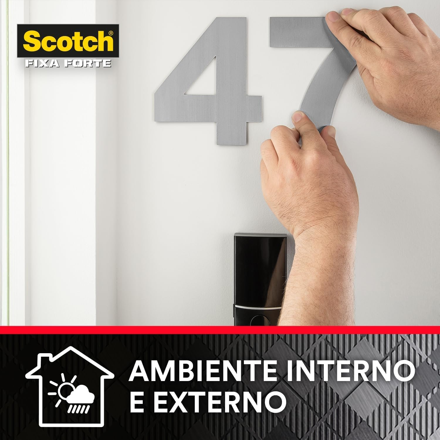 Fita Dupla Face Scotch Fixa Forte Fixação Extrema 3M 24mm x 2m - Imagem 6