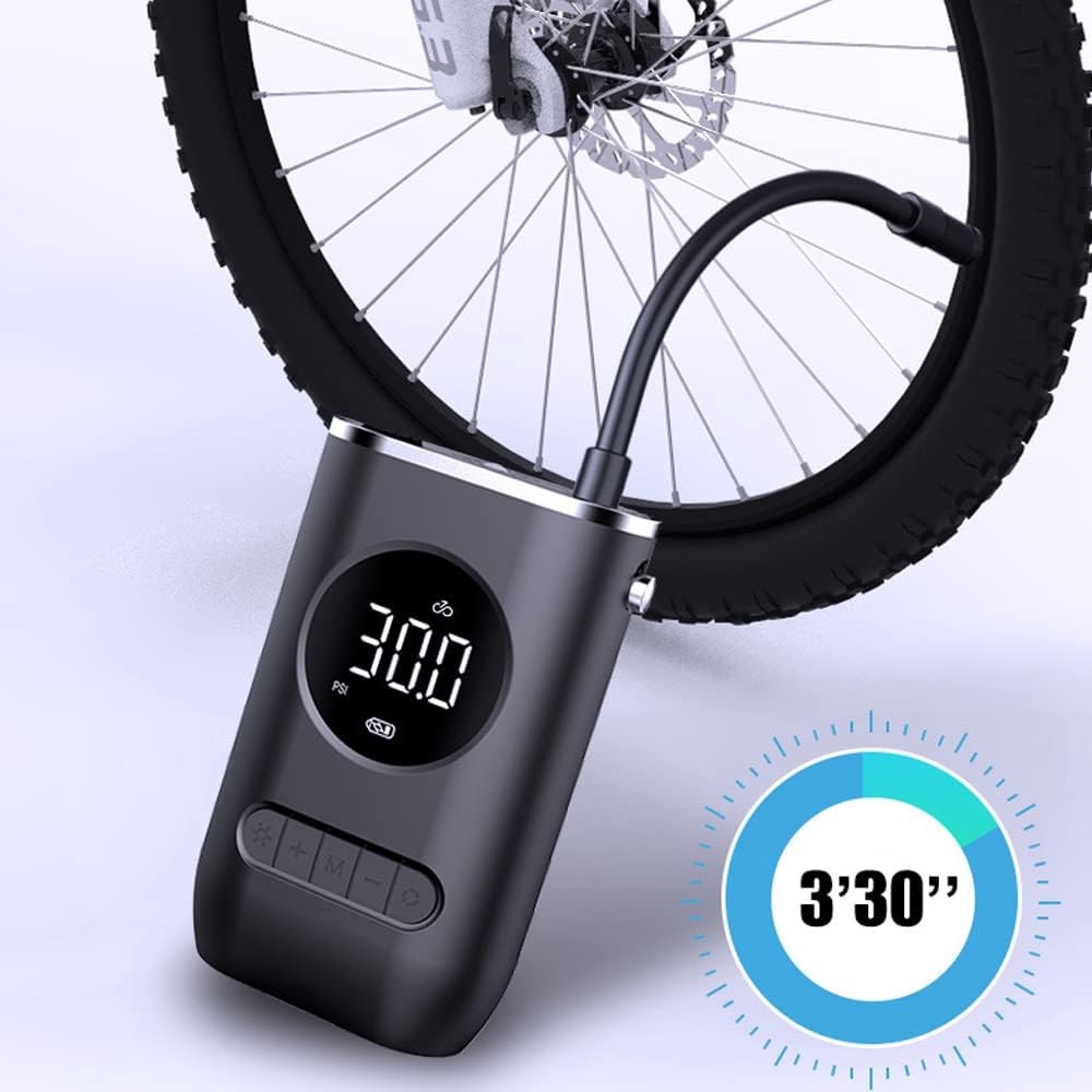 Compressor de Ar Portátil Sem Fio 150 PSI com Bateria 4000mAh e Luz LED - Imagem 5