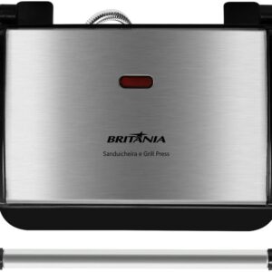 Sanduicheira e Grill Britânia BGR27I Press 2 em 1 850W – Inox (220V)