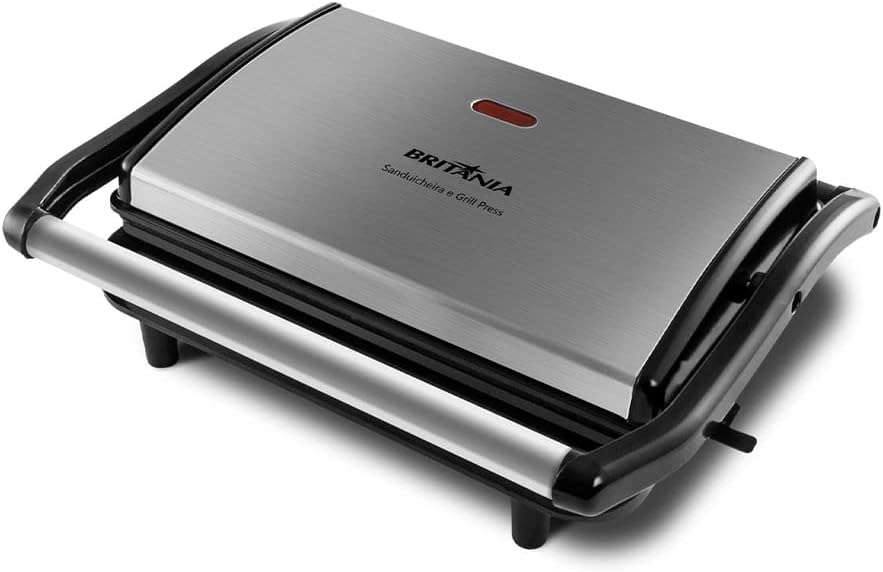 Sanduicheira e Grill Britânia BGR27I Press 2 em 1 850W – Inox (220V) - Imagem 2