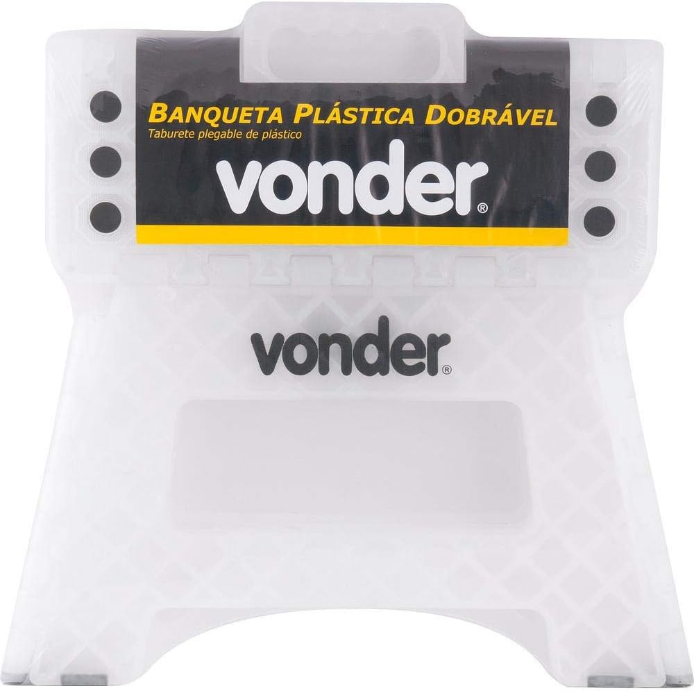 Banqueta Plástica Dobrável Vonder 22 cm (220 mm) – Branca - Imagem 5