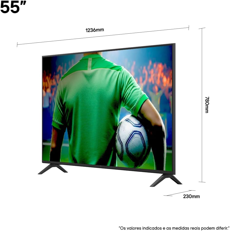 Smart TV 4K 55" LG UHD (55UA85) – Processador α7 AI, Alexa e Controle Smart Magic - Imagem 6