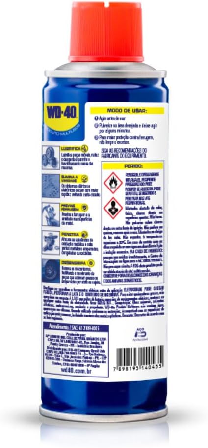 Desengripante e Lubrificante WD-40 Multiusos Aerossol 300ml (200g) - Imagem 3