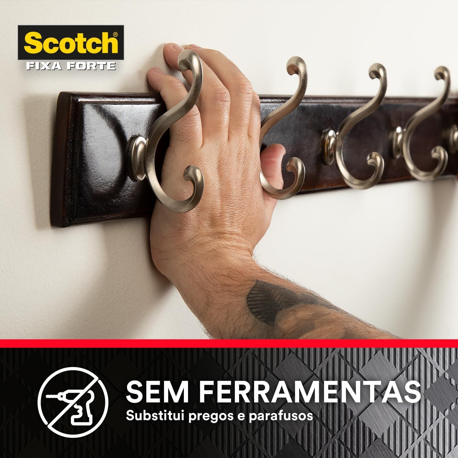 Fita Dupla Face Scotch Fixa Forte Fixação Extrema 3M 24mm x 2m - Imagem 3