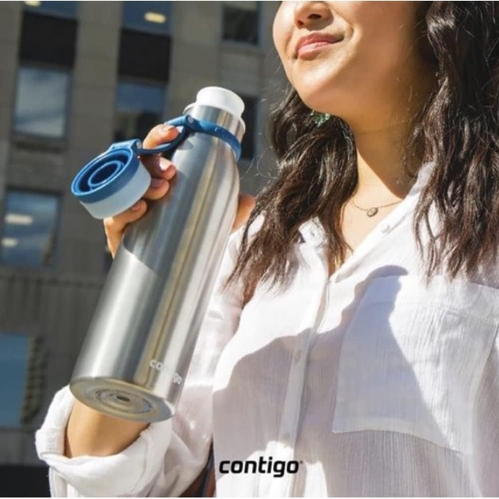 Garrafa Térmica Inox Parede Dupla Matterhorn 591ml Contigo – Azul Mônaco - Imagem 2