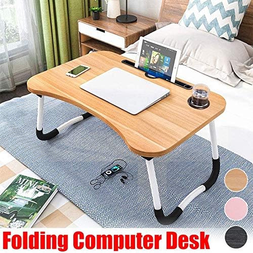 Mesa Portátil Dobrável para Notebook – Suporte para Cama e Sofá com Porta Copos - Imagem 2