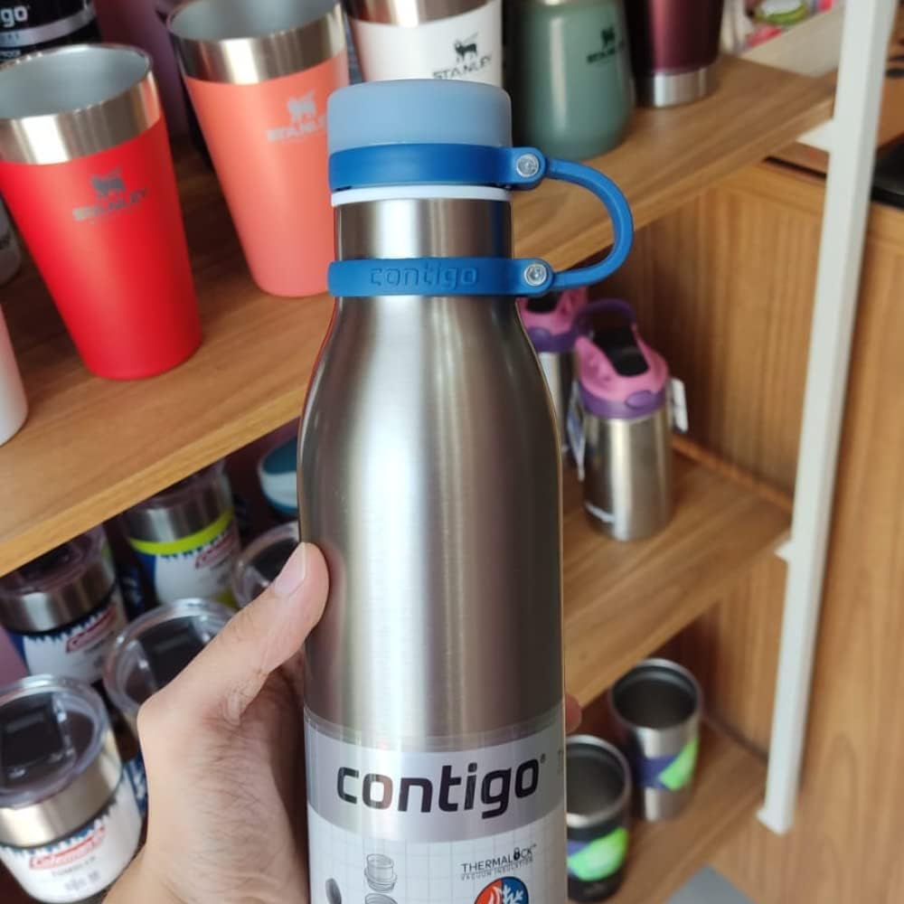 Garrafa Térmica Inox Parede Dupla Matterhorn 591ml Contigo – Azul Mônaco - Imagem 4