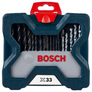 Kit de Pontas e Brocas Bosch X-Line 33 Peças com Maleta
