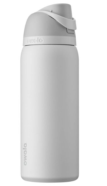 Garrafa Térmica Owala FreeSip Inox 946ml com Canudo – Shy Marshmallow (Rosa Claro)