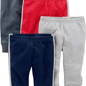 Kit 4 Calças Neutras Infantis Simple Joys by Carter's – Unissex Bebê